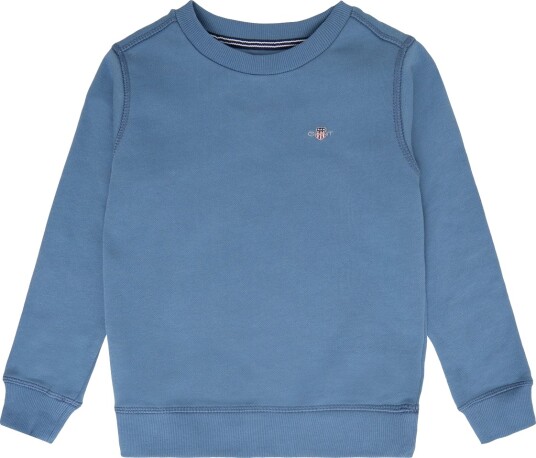 Gant Kids Shield Crew Neck Sweatshirt   Blue   110