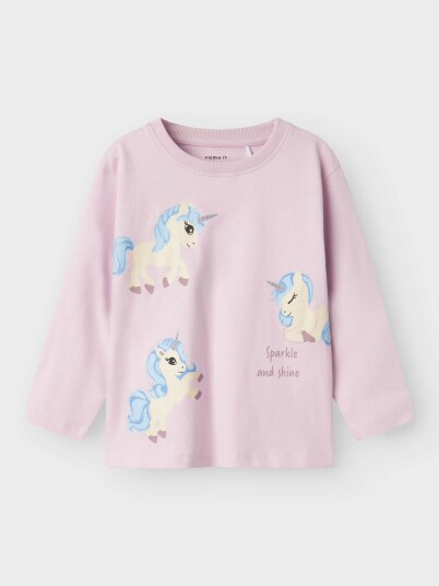 Name It Barry Long Sleeve Top Rosa 110