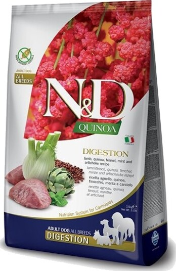 Farmina Adult N&D Quinoa Digestion Medium Maxi Sucha Karma Dla Psa Lamb 7 kg