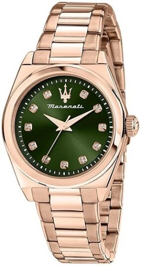 Maserati Dameklokke R8853152501 Velocita Grønn/Rose gulltonet stål Maserati Dameklokke R8853152501 Velocita Grønn/Rose gulltonet stål