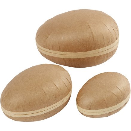 Diverse To-delt egg L: 12+15+18 cm 3 stk 1 pk