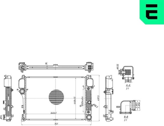 ERA 673107 Radiator motorkjøling