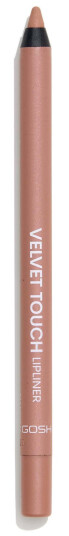 Gosh Velvet Touch Lip Liner Waterproof 011 Nougat Gosh Velvet Touch Lip Liner Waterproof 011 Nougat