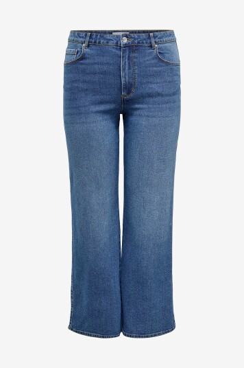 Only Carmakoma   Jeans carSnow HW Wide Dnm Jeans   Blå