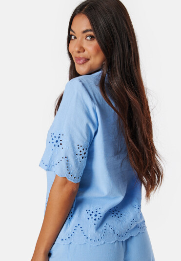 Pieces Pcalmina Embroidery Shirt Hydrangea L