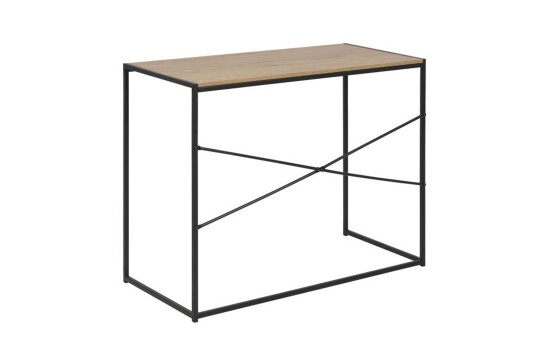 Skrivebord Seaford 100x45x75 cm Eik/Svart