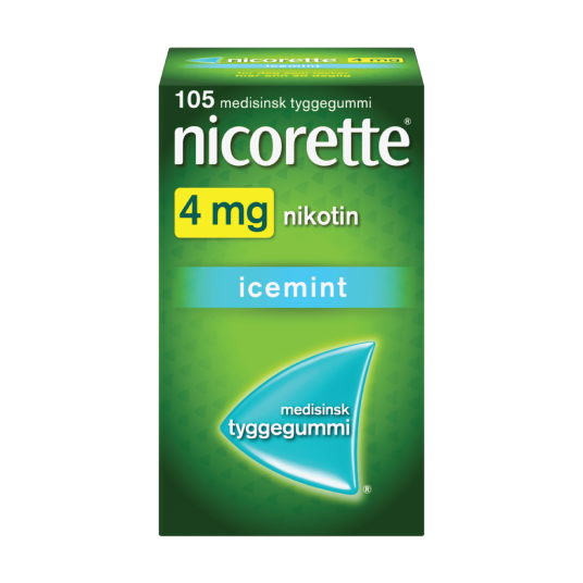 Nicorette 4 mg tyggegummi Icemint 105 stk.