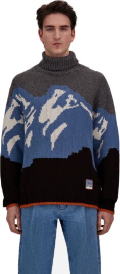 Herno Turtle neck sweater 48 flerfarget herre