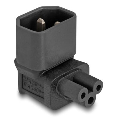 Delock Strømadapter Iec 60320 - C14 Til C5, Støpsel, 2,5 A, 90° Vinklet