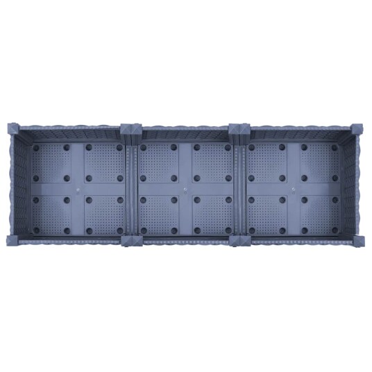 vidaXL Høybed 120x40x23 cm polypropylen