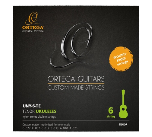 Ortega UNY-6-TE Strengesett 6-str. Tenor Ukulele
