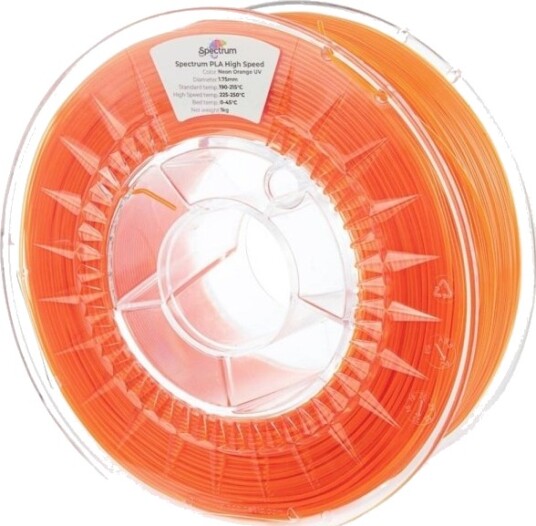 Spectrum Filament Pla Premium High Speed Neon Orange Uv 175Mm 1Kg