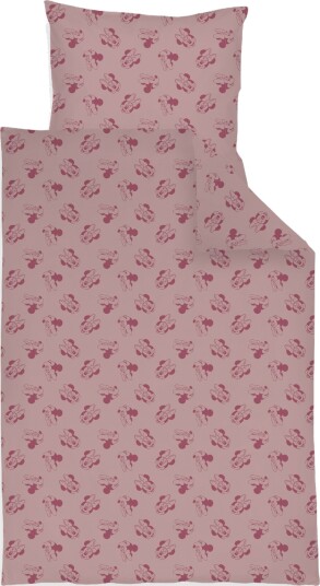 Borg Living Minnie Mouse sengetøy   100% bomull   Baby sengetøy 70x100 cm   Rosa