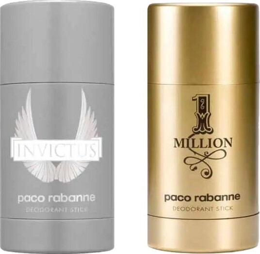 2-pack Paco Rabanne 1 Million + Invictus Deostick 75ml