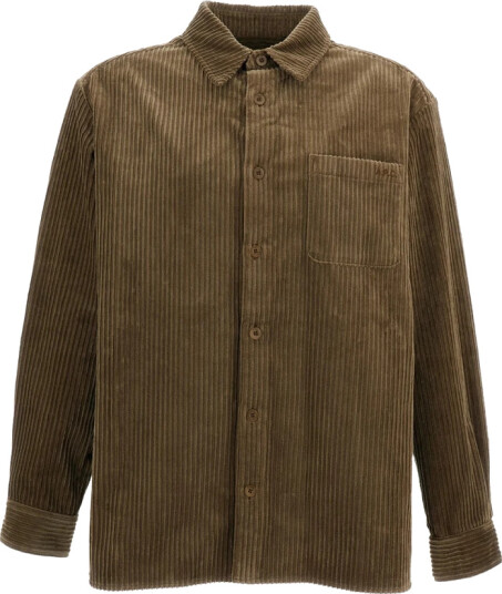 A.p.c. Herre Skjorter Brun S,