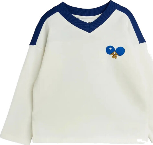 Mini Rodini Table Tennis Sp Sweatshirt   White   92/98