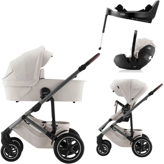 Britax SMILE 5Z Duovogn + Baby-Safe PRO Babystol og base Lux Soft Taupe Britax SMILE 5Z Duovogn + Baby-Safe PRO Babystol og base Lux Soft Taupe