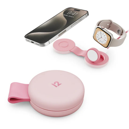 Twelve South Butterfly SE 2-i-1 MagSafe Lader Rosa - Trådløs Ladepute 15W