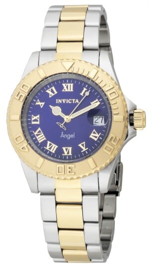 Invicta Dameklokke 14363 Angel Blå/Gulltonet stål Ø40 mm