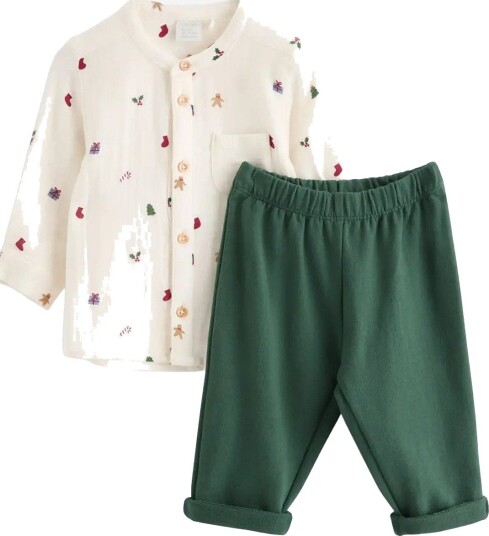 Lindex Set With Shirt And Sweatpants LIGHT BEIGE 62