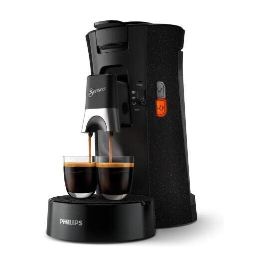 Senseo Select Eco kaffemaskin CSA240/21 (sort/hvitflekket) Senseo Select Eco kaffemaskin CSA240/21 (sort/hvitflekket)