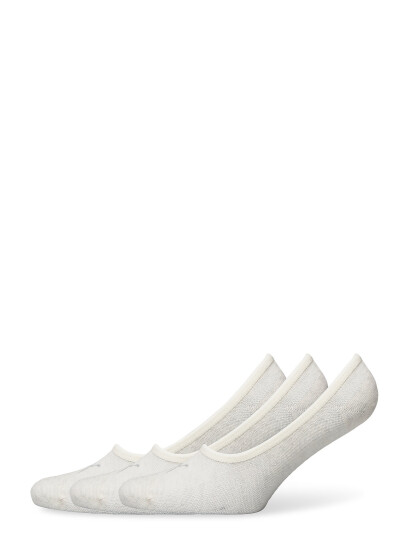 PUMA Puma Unisex Footie 3P - White - 39-42 PUMA Puma Unisex Footie 3P - White - 39-42