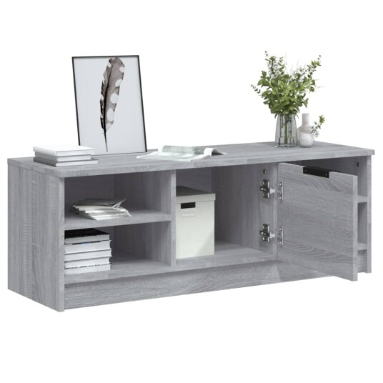 vidaXL TV-benk grå sonoma 102x35,5x36,5 cm konstruert tre
