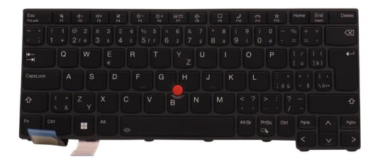Lite-On - Erstatningstastatur For Bærbar Pc - Med Trackpoint - Bakbelysning - Tsjekkisk/Slovakisk - Svart - For Thinkpad L13 Gen 3 21B3, 21B4, 21Ba  L13 Yoga Gen 3 21B6, 21Bc  X13 Gen 3 21Bq, 21Cn