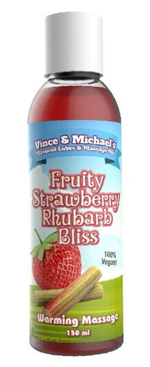 Fruity Strawberry Rhubarb Bliss Warming Massage 150ml