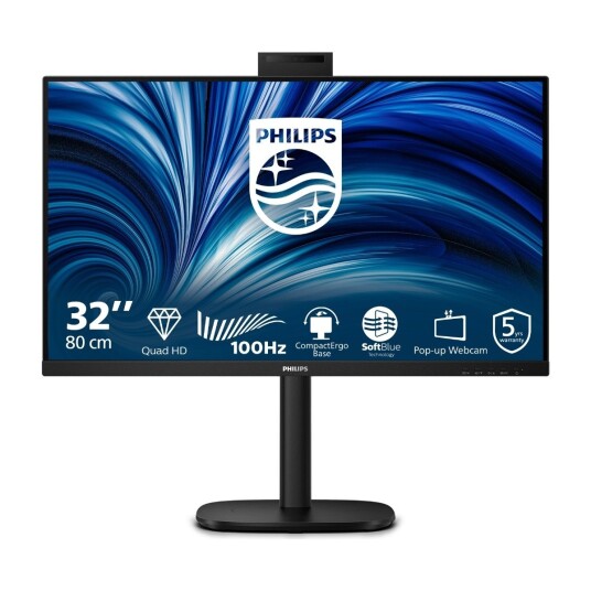 Philips 32B2U3601H 32" QHD IPS LED-Skjerm med USB-C og Høyttalere Philips 32B2U3601H 32" QHD IPS LED-Skjerm med USB-C og Høyttalere