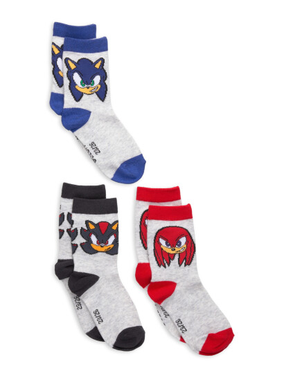 Sonic Socks   Grey   23/26