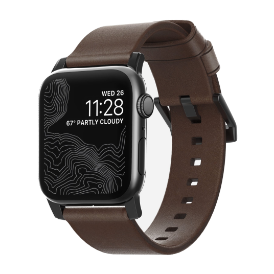 Nomad 42/41 mm Moderne skinnrem   Brun