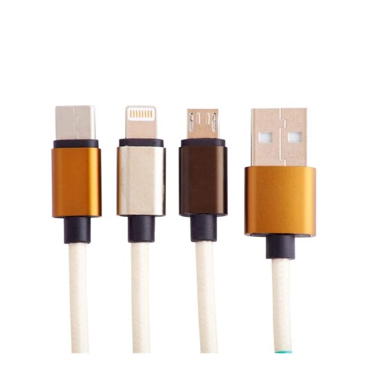 Squishmallows Ladekabel 1,2m Cam 3in1 Usb c/micro/lightning