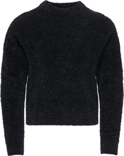 Kids Only Kogpiumo Glitter L/S O Neck Knt   BLACK   146 152