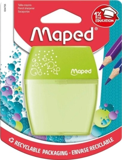 Maped Shaker Manuell Blyantspisser Grønn Plast