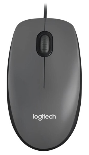 Logitech M100 Kablet Optisk Mus med 3 Knapper - Svart