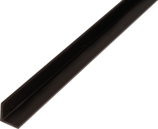 Alberts Profil Vinkel PVC Sort 10x10x1/2.6m