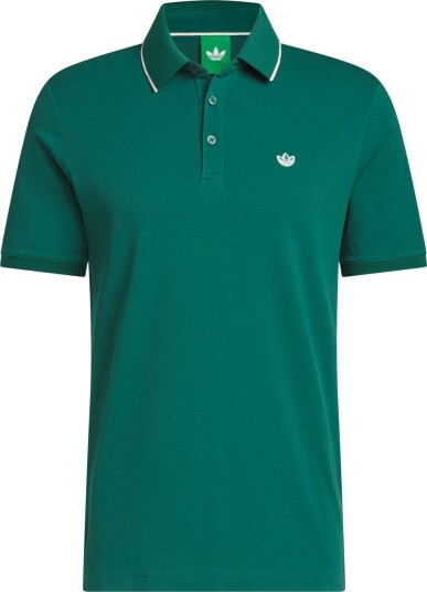 Adidas Golf Originals Originals Twistknit Trefoil Polo Golf pologenser herre Cgreen X Large