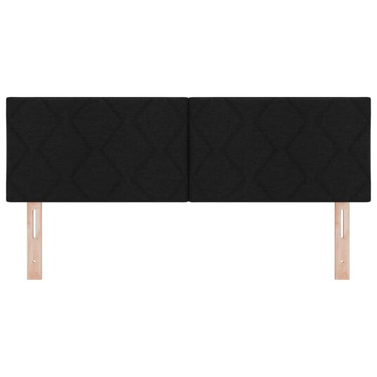 LED Hodegjerde Diamantblokk mønster Svart 160 cm Stoff LED Hodegjerde Diamantblokk mønster Svart 160 cm Stoff