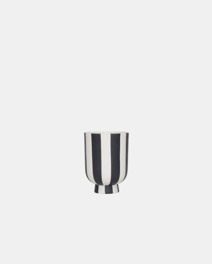 Oyoy Toppu krukke Ø8 cm Black-white