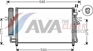 Kondensator, klimaanlegg AVA COOLING SYSTEMS HY5087D