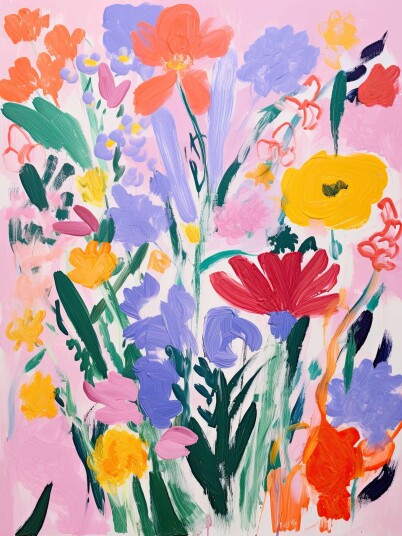 Plakat Blomster Abstrakt