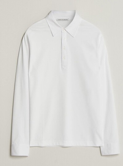 Tiger of Sweden Tanner Mercerized Cotton Polo Pure White