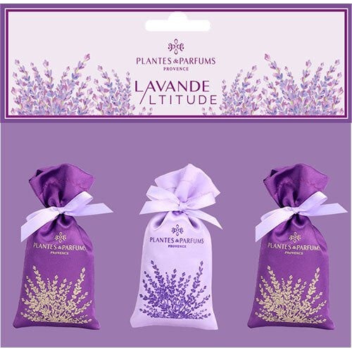 Plantes & Parfums Lavendelposer I Bomullssateng 3x18 gr