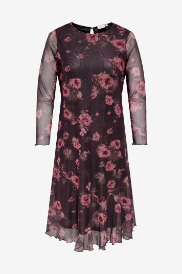 Only Carmakoma Kjole carLoura Mesh Calf Brun