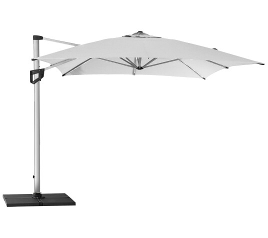 Cane-Line Hyde luxe parasoll Sølv 3 x 4 m