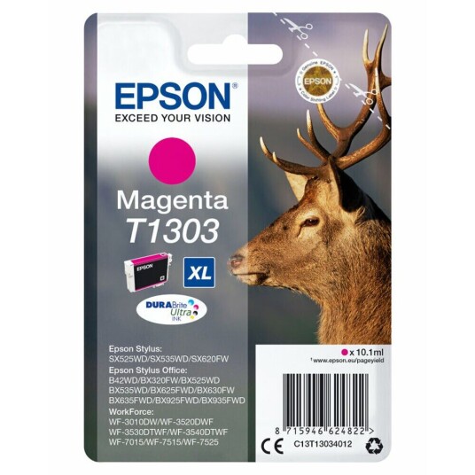 Epson Originale Blekkpatroner Epson C13t13034012 Epson Originale Blekkpatroner Epson C13t13034012