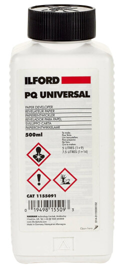 Ilford PQ Universal fremkaller 500ml 500 ml papirfremkaller for RC / FB papir Ilford PQ Universal fremkaller 500ml 500 ml papirfremkaller for RC / FB papir