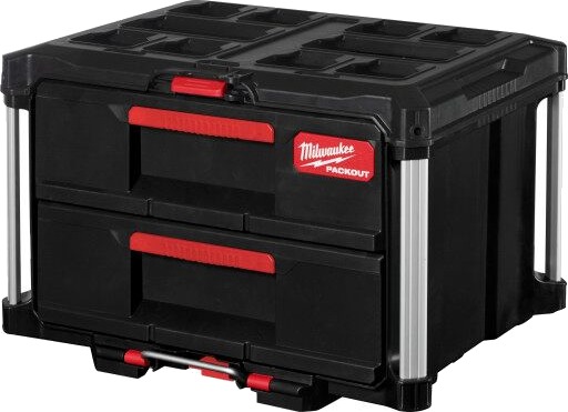 Milwaukee Packout Verktøykasse med 2 Skuffer - 560x410x360mm