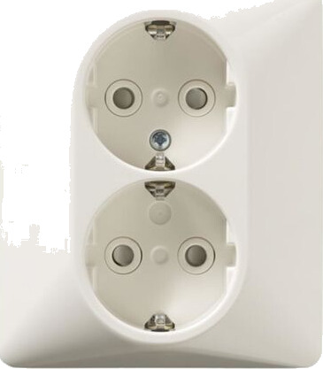 ABB 302EUJ Stikkontakt 1-veis, innfelt, IP20